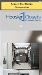 Mobile Screenshot of hoosierclosets.com